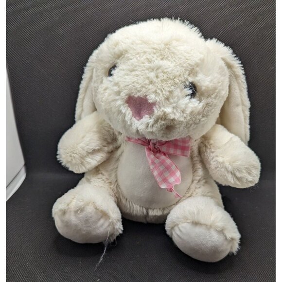 Inter American products bunny rabbit plush white pink 8: stuffed animal - Picture 1 of 8